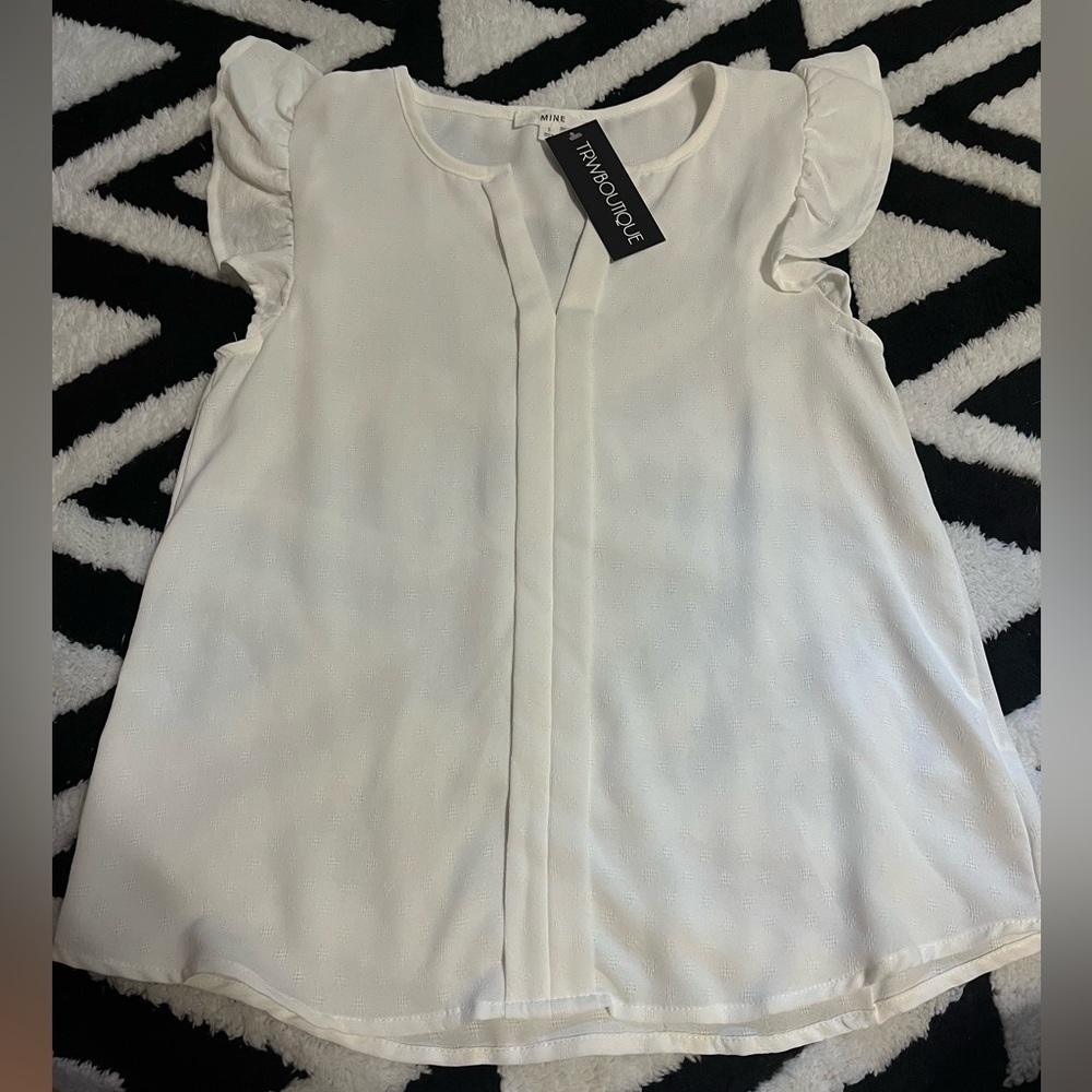 Plain White Blouse